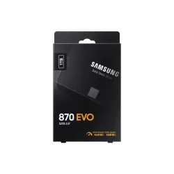 SSD SAMSUNG Serie 870 EVO 2,5 pouce 1TO S-ATA-6.0Gbps Lecture 560 Mo/s Ecriture 530 Mo/s MZ-77E1T0B/EU