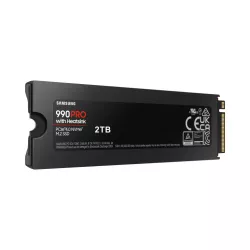SSD SAMSUNG SERIE 990 PRO + dissipateur M.2 2To 2280 PCIe 4.0 x4 NVMe Lecture 7450Mo/s Ecriture 6900Mo/s MZ-V9P2T0GW
