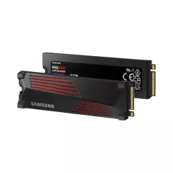 SSD SAMSUNG SERIE 990 PRO + dissipateur M.2 2To 2280 PCIe 4.0 x4 NVMe Lecture 7450Mo/s Ecriture 6900Mo/s MZ-V9P2T0GW