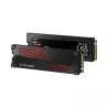 SSD SAMSUNG SERIE 990 PRO + dissipateur M.2 2To 2280 PCIe 4.0 x4 NVMe Lecture 7450Mo/s Ecriture 6900Mo/s MZ-V9P2T0GW