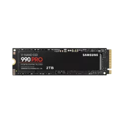 SSD SAMSUNG SERIE 990 PRO M.2 2To 2280 PCIe Gen 4.0 x4 NVMe 2.0 Lecture 7450Mo/s Ecriture 6900Mo/s MZ-V9P2T0BW