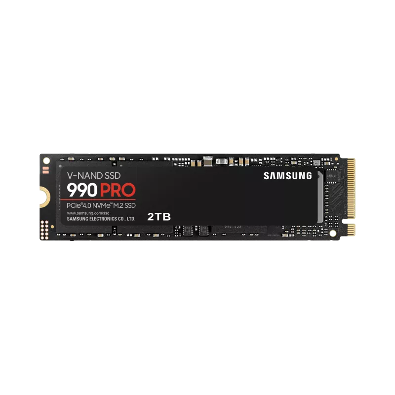 SSD SAMSUNG SERIE 990 PRO M.2 2To 2280 PCIe Gen 4.0 x4 NVMe 2.0 Lecture 7450Mo/s Ecriture 6900Mo/s MZ-V9P2T0BW
