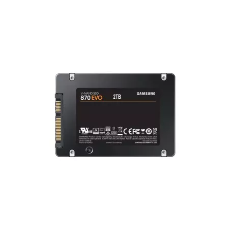 SSD SAMSUNG Serie 870 EVO 2,5 pouce 2TO S-ATA-6.0Gbps Lecture 560 Mo/s Ecriture 530 Mo/s MZ-77E2T0B/EU