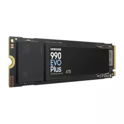 SSD SAMSUNG SERIE 990 EVO PLUS M.2 4To 2280 PCIe 4.0 x4 / 5.0 x2 NVMe 2.0 Lecture 7150Mo/s Ecriture 6300Mo/s MZ-V9S4T0BW