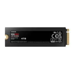 SSD SAMSUNG SERIE 990 PRO + dissipateur M.2 4To 2280 PCIe 4.0 x4 NVMe Lecture 7450Mo/s Ecriture 6900Mo/s MZ-V9P4T0GW