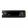 SSD SAMSUNG SERIE 990 PRO + dissipateur M.2 4To 2280 PCIe 4.0 x4 NVMe Lecture 7450Mo/s Ecriture 6900Mo/s MZ-V9P4T0GW