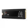SSD SAMSUNG SERIE 990 PRO + dissipateur M.2 4To 2280 PCIe 4.0 x4 NVMe Lecture 7450Mo/s Ecriture 6900Mo/s MZ-V9P4T0GW