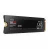 SSD SAMSUNG SERIE 990 PRO + dissipateur M.2 4To 2280 PCIe 4.0 x4 NVMe Lecture 7450Mo/s Ecriture 6900Mo/s MZ-V9P4T0GW