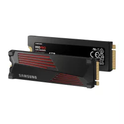 SSD SAMSUNG SERIE 990 PRO + dissipateur M.2 4To 2280 PCIe 4.0 x4 NVMe Lecture 7450Mo/s Ecriture 6900Mo/s MZ-V9P4T0GW