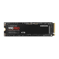 SSD SAMSUNG SERIE 990 PRO M.2 4To 2280 PCIe Gen 4.0 x4 NVMe 2.0 Lecture 7450Mo/s Ecriture 6900Mo/s MZ-V9P4T0BW