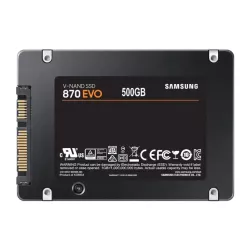 SSD SAMSUNG Serie 870 EVO 2,5 pouce 500G S-ATA-6.0Gbps Lecture 560 Mo/s Ecriture 530 Mo/s MZ-77E500B/EU