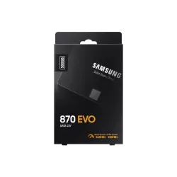 SSD SAMSUNG Serie 870 EVO 2,5 pouce 500G S-ATA-6.0Gbps Lecture 560 Mo/s Ecriture 530 Mo/s MZ-77E500B/EU