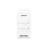 Cable USB C vers USB C, longueur 1m, charge ultra rapide 45W Coloris Blanc EP-DN975BWEGWW