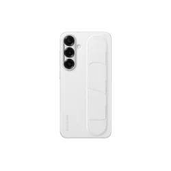 Coque avec lanière et support pour Galaxy S25+ Blanc