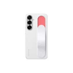 Coque avec lanière et support pour Galaxy S25+ Blanc