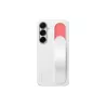 Coque avec lanière et support pour Galaxy S25+ Blanc