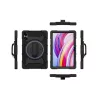 Coque arrière noire ultra renforcée plus sangle rotative & fonction Stand Designed for Samsung pour Galaxy Tab A11+…