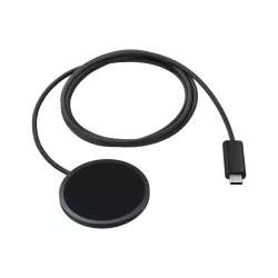 Pad Induction 25W 'Magnet' Gris foncé pour Galaxy S, Z et Buds câble inclus SAMSUNG EP-P2900BBEGWW