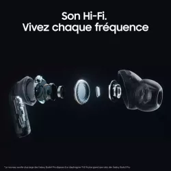 SAMSUNG Ecouteurs Galaxy Buds 4 Pro Coloris Noir SM-R640NZKAXEF
