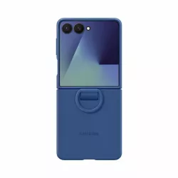 Galaxy Z Flip7 Coque silicone avec anneau Samsung Bleu Nuit EF-PF766TNEGWW