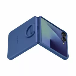 Galaxy Z Flip7 Coque silicone avec anneau Samsung Bleu Nuit EF-PF766TNEGWW