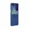 Galaxy Z Flip7 Coque silicone avec anneau Samsung Bleu Nuit EF-PF766TNEGWW