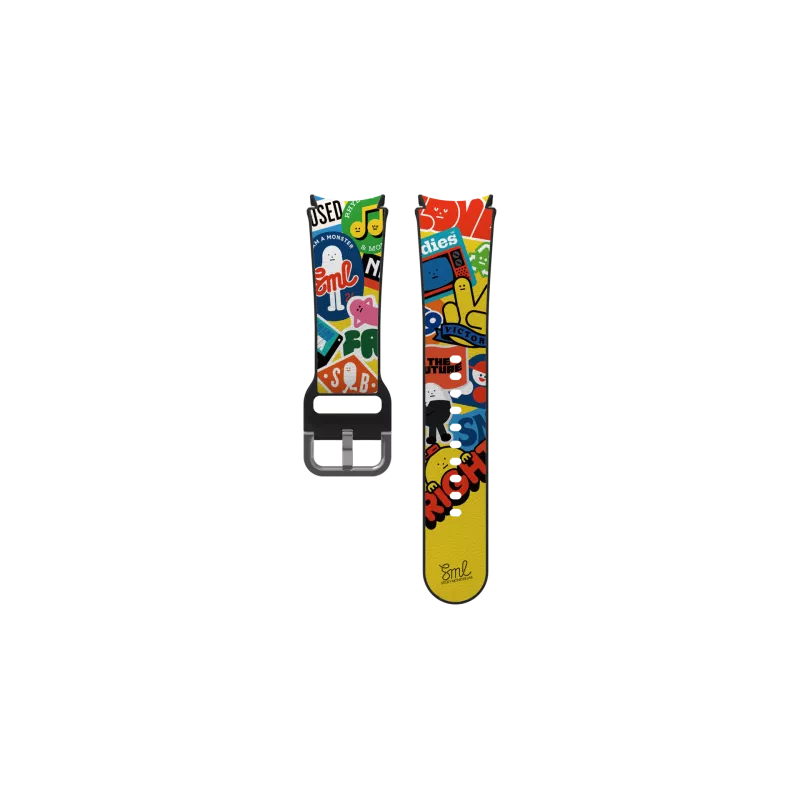 Galaxy Watch7 WATCH 7 - BRACELET STICKY MONSTER LAB M Multicolore GP-TYL315SBCYW