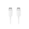 Câble USB Type-C - USB Type-C 1m 25W Couleur : Blanc SAMSUNG EP-DA705BWEGWW
