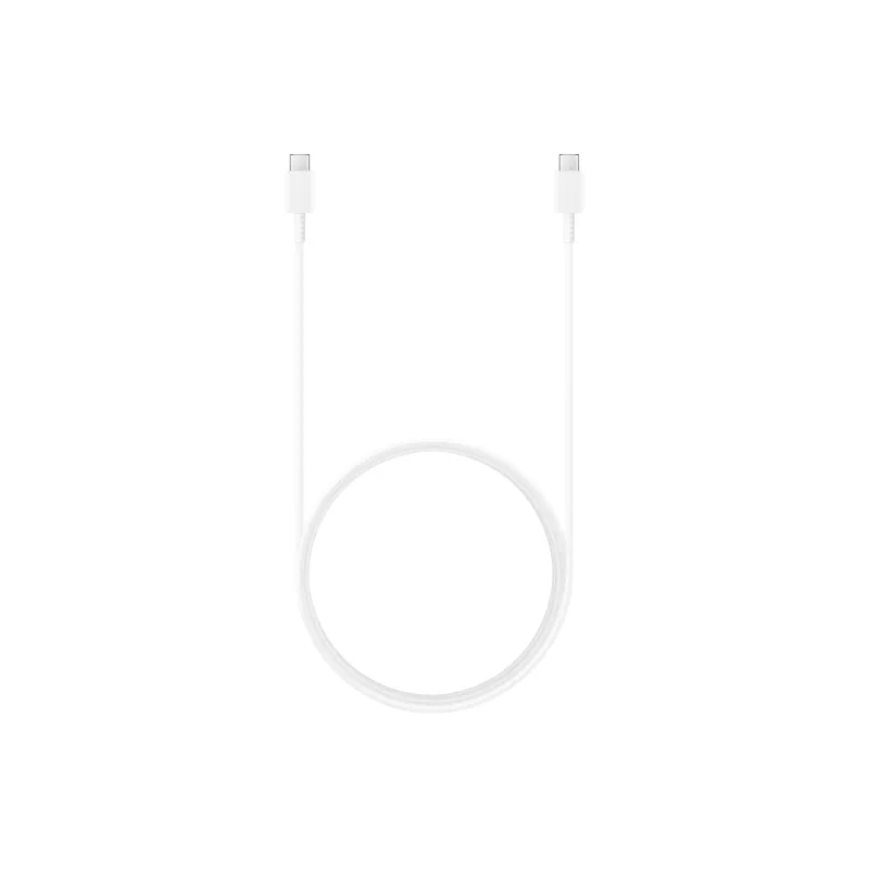 Câble de charge USB-C vers USB-C, longueur 1,8m, charge rapide 25W Coloris Blanc SAMSUNG EP-DX310JWEGEU