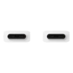 Câble de charge USB-C vers USB-C, longueur 1,8m, charge rapide 25W Coloris Blanc SAMSUNG EP-DX310JWEGEU