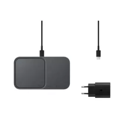 Pad Induction plat DUO Watch, Charge Rapide 15W (chargeur secteur non inclus). Compatible avec Apple. Coloris Noir…