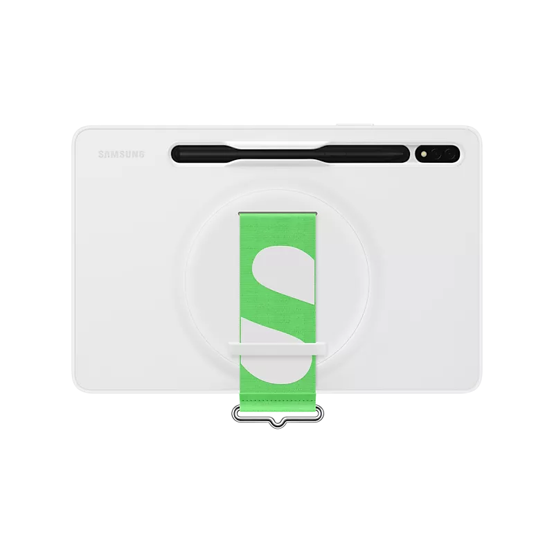 Strap Cover Tab S8 Coloris Blanc Coque arrière avec lanière pour meilleure prise en main SAMSUNG - EF-GX700CWEGWW