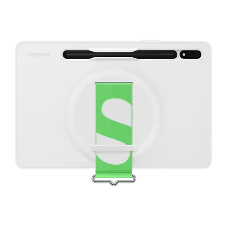 Strap Cover Tab S8 Coloris Blanc Coque arrière avec lanière pour meilleure prise en main SAMSUNG - EF-GX700CWEGWW