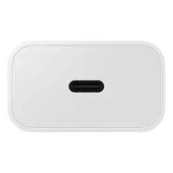 Chargeur secteur RAPIDE 25W Type C matériaux recyclés GaN sans câble Coloris Blanc SAMSUNG