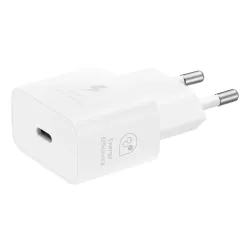 Chargeur secteur RAPIDE 25W Type C matériaux recyclés GaN sans câble Coloris Blanc SAMSUNG