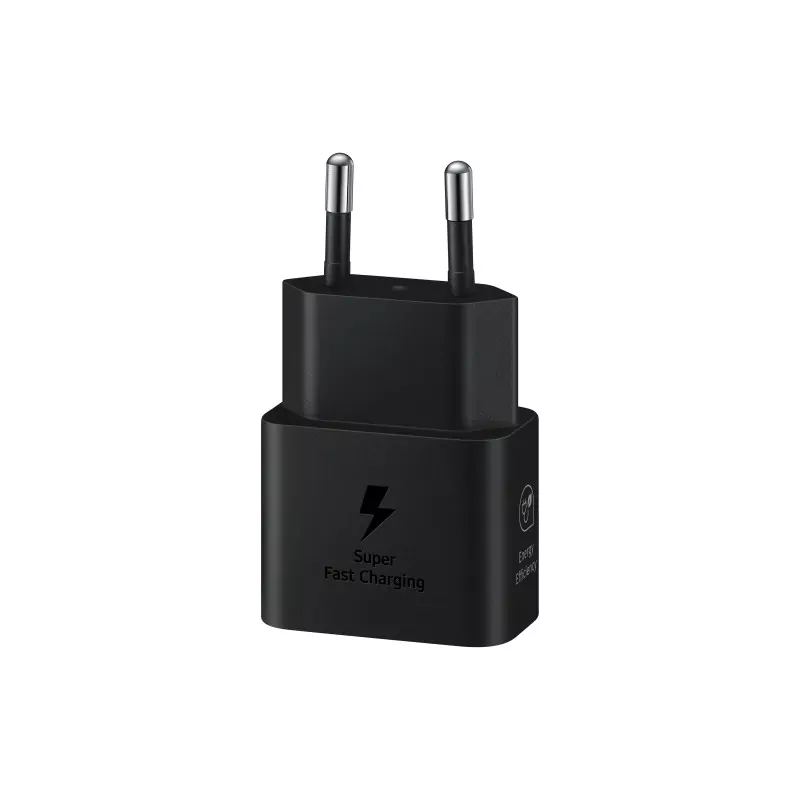 Chargeur secteur Rapide 25W Type C matériaux recyclés GaN avec câble Coloris Noir SAMSUNG