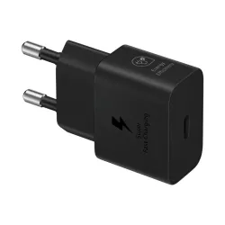 Chargeur secteur Rapide 25W Type C matériaux recyclés GaN avec câble Coloris Noir SAMSUNG