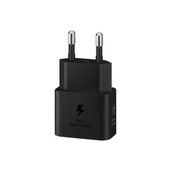 Chargeur secteur Rapide 25W Type C matériaux recyclés GaN avec câble Coloris Noir SAMSUNG