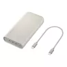 Batterie Externe 45W, 20,000mAh matériaux recyclés Coloris Beige Samsung EB-P4520XUEGEU