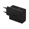 Chargeur secteur ULTRA RAPIDE DUO 50W ou 2 x 25W, GaN (avec câble 45W 1,8M Coloris Noir SAMSUNG EP-T5020XBEGEU