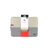 HOUSSE sleeve PC 14,1 '' bicolore Beige/Gris, protection antchoc, attache antivol , dimensions: 355*25*260mm 355x25x260