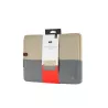HOUSSE sleeve PC 14,1 '' bicolore Beige/Gris, protection antchoc, attache antivol , dimensions: 355*25*260mm 355x25x260