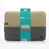 HOUSSE sleeve PC 15.6'' bicolore Beige/Gris, protection antchoc, attache antivol 40*28*2 cm