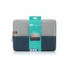 HOUSSE sleeve PC 14,1 '' bicolore BLEU, protection antchoc, attache antivol , dimensions: 355*25*260mm 355x25x260