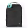 Sac à dos WE ECO Value , 15.6'', matière Eco-responsable ext rPET 300D et int rPET 210D, Gris chiné foncé. Dimension…
