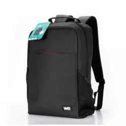 Sac à dos WE ECO Value , 15.6'', matière Eco-responsable ext rPET 300D et int rPET 210D, Gris chiné foncé. Dimension…