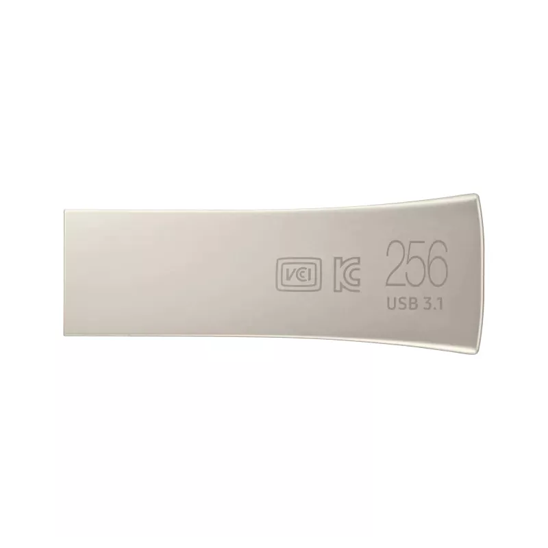 CLE USB SAMSUNG 256G USB 3.1 BAR PLUS - CHAMPAGNE SILVER VITESSE LECTURE JUSQU'A 400Mo/S MUF-256BE3/APC