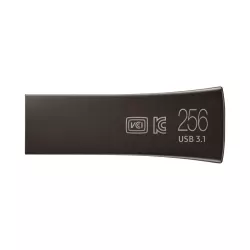 CLE USB SAMSUNG 256G USB 3.1 BAR PLUS - TITAN GRAY VITESSE LECTURE JUSQU'A 400Mo/S MUF-256BE4/APC