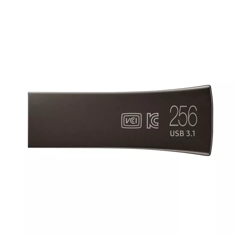 CLE USB SAMSUNG 256G USB 3.1 BAR PLUS - TITAN GRAY VITESSE LECTURE JUSQU'A 400Mo/S MUF-256BE4/APC