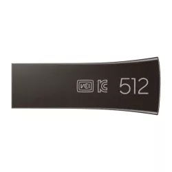CLE USB SAMSUNG 512G USB 3.1 BAR PLUS - TITAN GRAY VITESSE LECTURE JUSQU'A 400Mo/S MUF-512BE4/APC